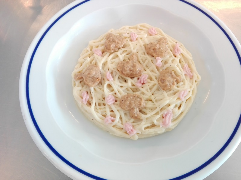 Espaguetis texturizados