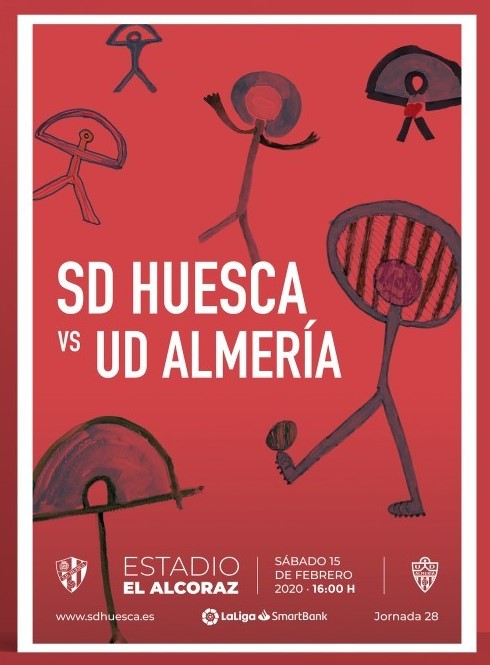 Cartel partido SD Huesca- Almería