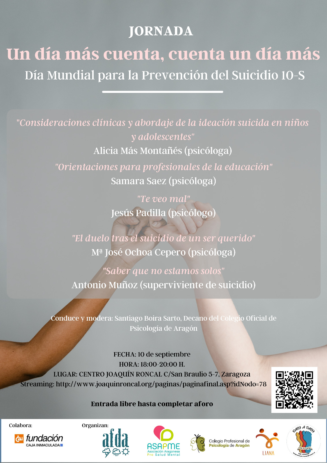 Cartel de la jornada Un día más cuenta cuenta un día más