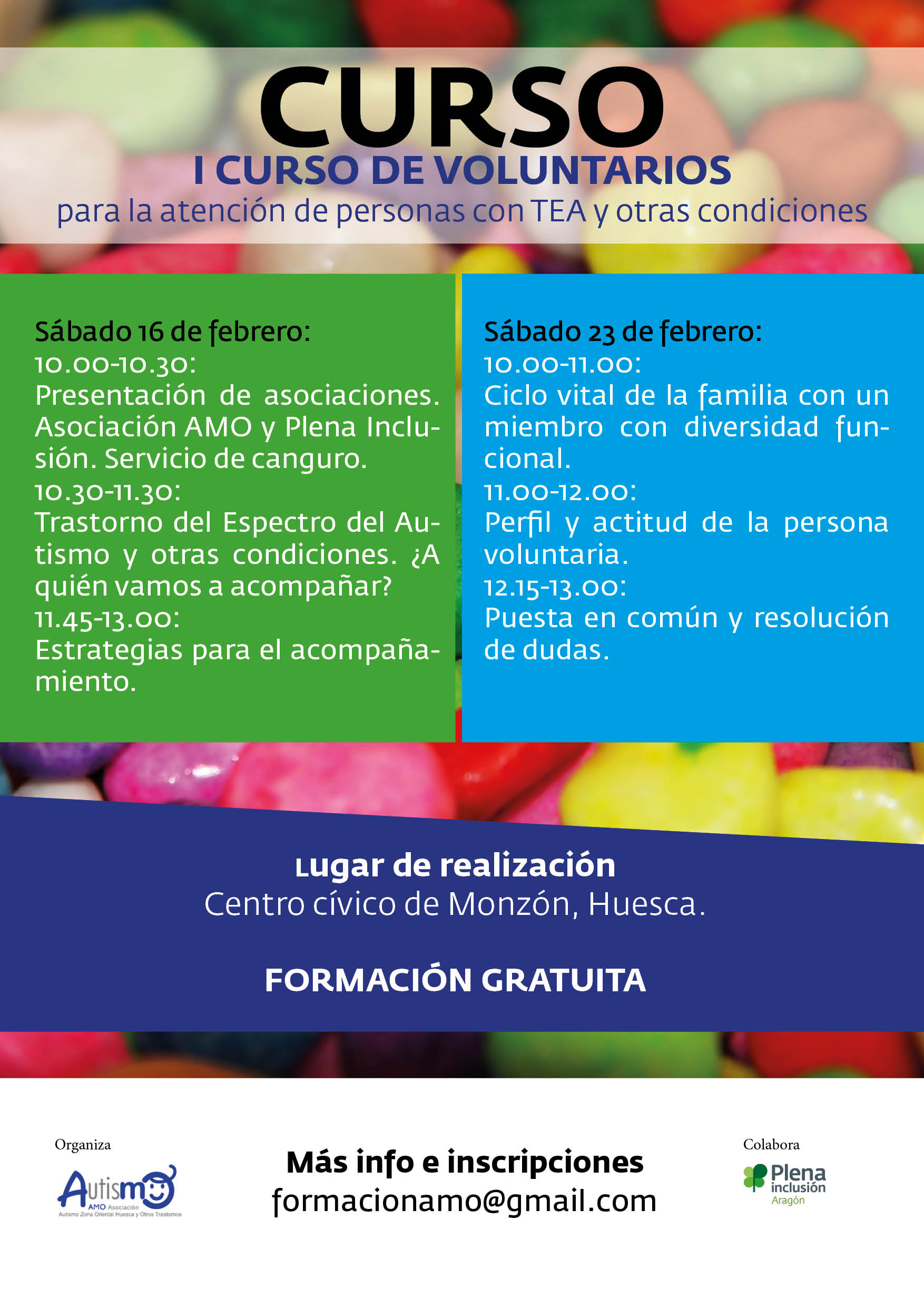 Cartel formación voluntarios