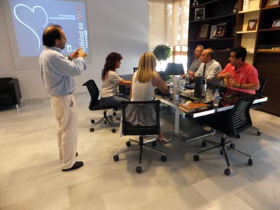 Momentos de la visita.