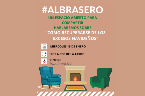 Cartel encuentro online AlBrasero