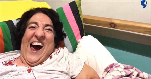 ELENA, de ASPACE Huesca, una de las protagonistas del vídeo