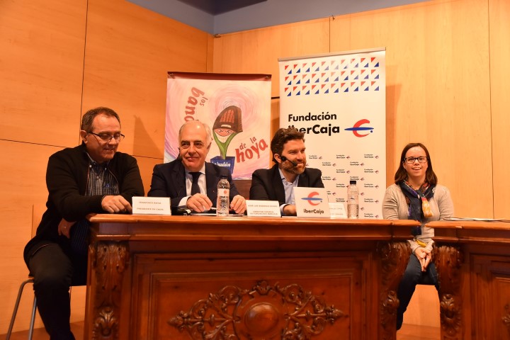 Foto del programa de radio Los bandidos de la Hoya Francisco Ratia José Luis Rodrigo Íñigo de Yarza y Alba Gracia Small