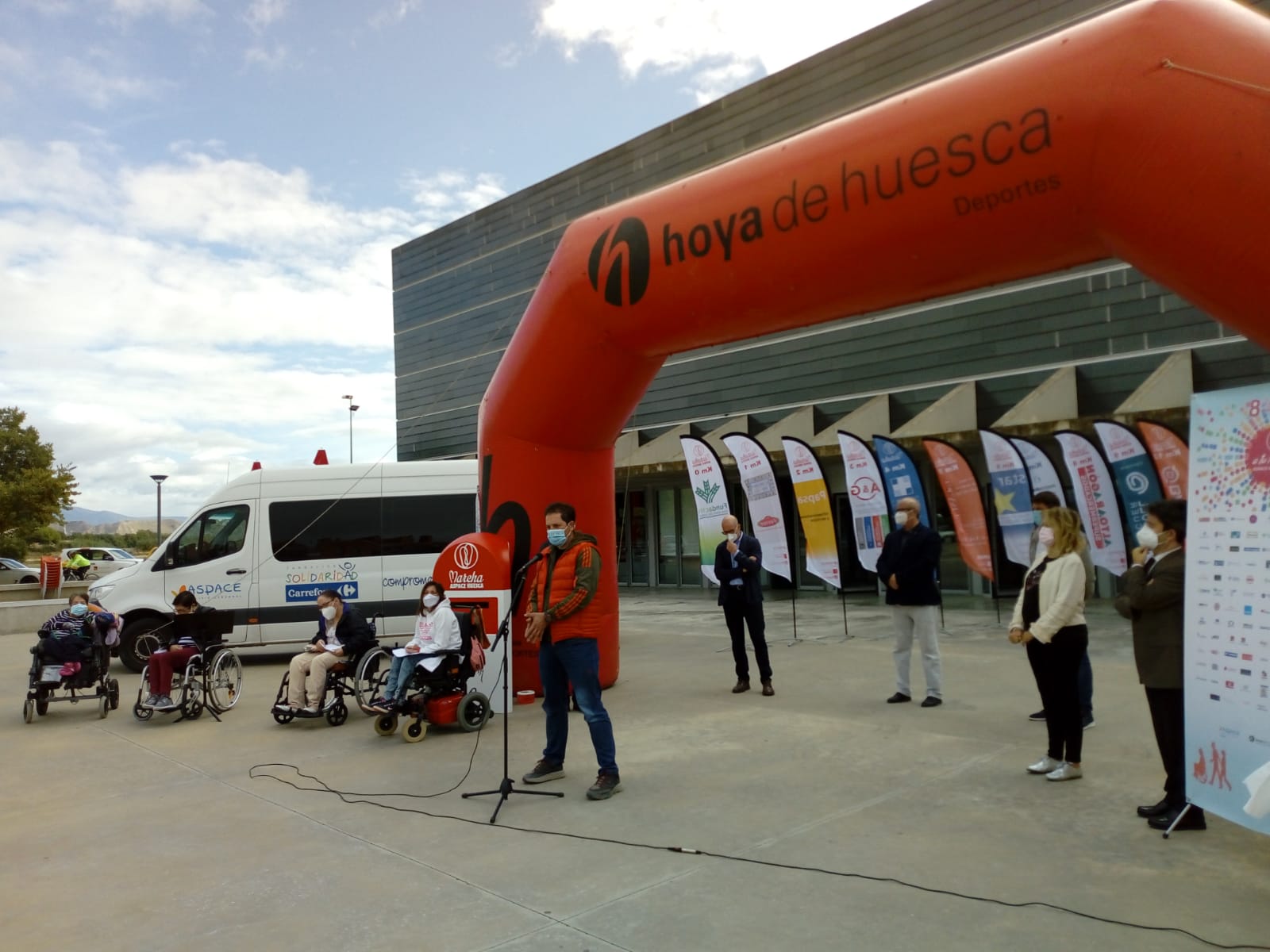 Momento del acto de ASPACE Huesca