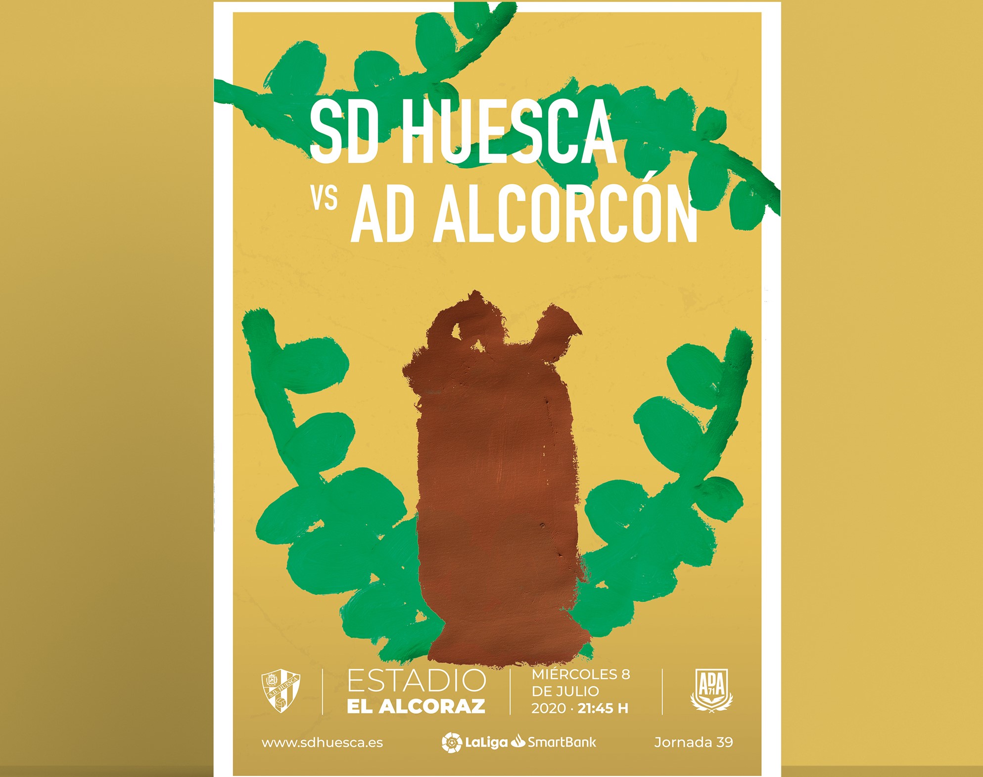 Cartel para homenajear al ALCORCON