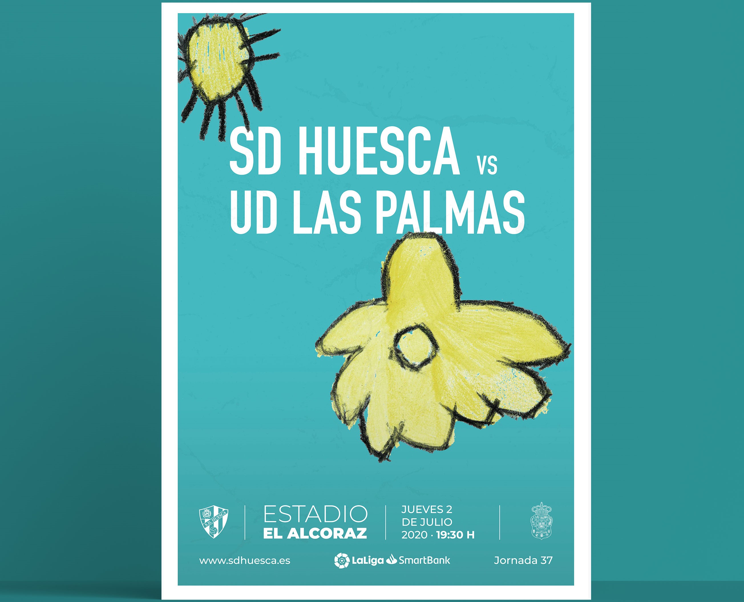 Cartel SDHuesca-UD LAS PALMAS
