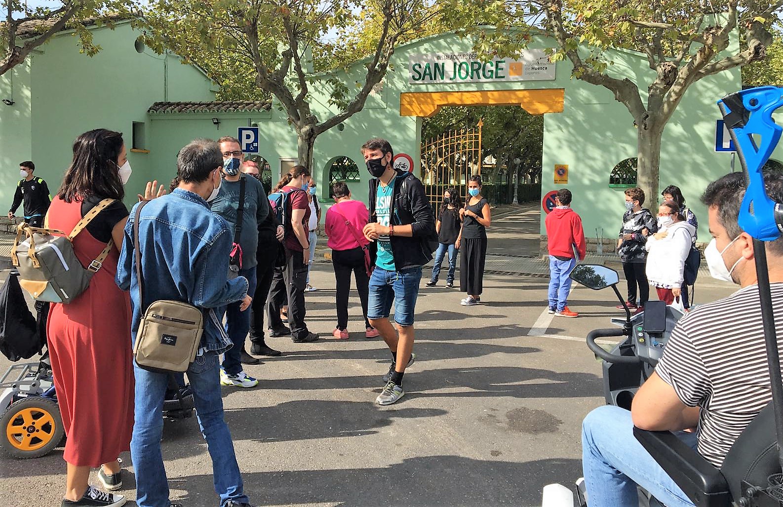 Santiago Aguado, técnico de Plena Inclusión Aragón, impartió el curso de evaluación de espacios y FALC 1
