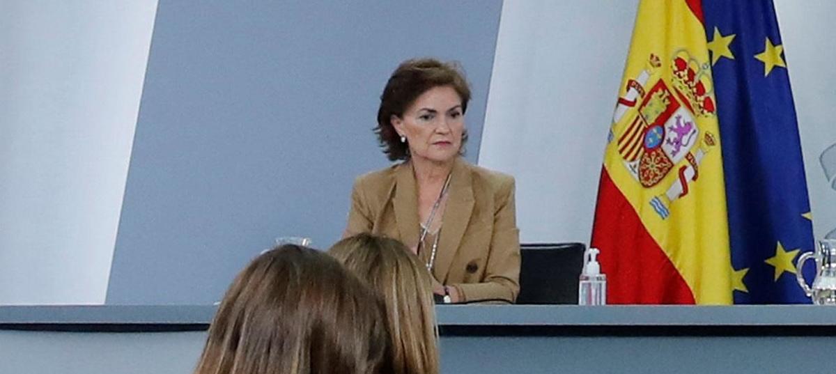 La ministra Carmen Calvo. Foto: EFE