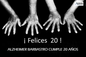 Cartel por los 20 años de Alzheimer Barbastro Somontano