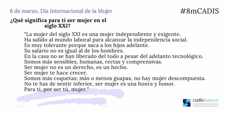 La mujer del siglo XXI es una mujer independiente y exigente. Ha salido al mundo laboral para alcanzar la independencia social. Es muy tolerante porque saca a los hijos adelante. Su salario no es igual al de los hombres. En la casa no se han liberado del todo a pesar del adelanto tecnológico. Somos más sensibles, humanas, rectas y comprensivas. Ser mujer no es un derecho, es un hecho. Ser mujer te hace crecer. Somos más coquetas; más o menos guapas, no hay mujer descompuesta. No te has de sentir inferior, ser mujer es una honra y honor. Para ti, por ser tú, mujer.