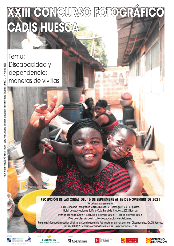 Cartel veintitres edición Concurso Fotográfico CADIS Huesca