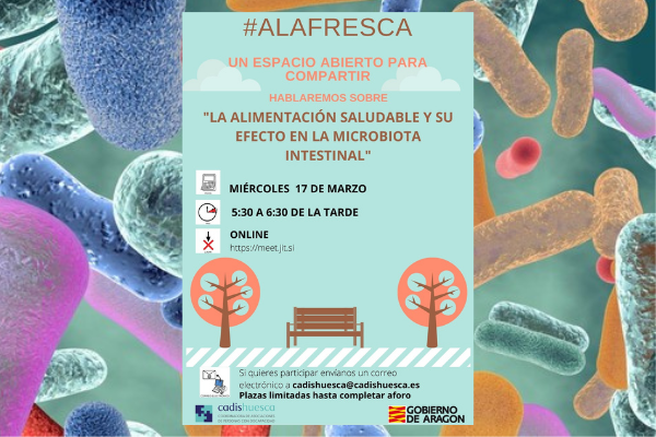 Cartel ALaFresca 17 marzo sobe imagen de microbiota